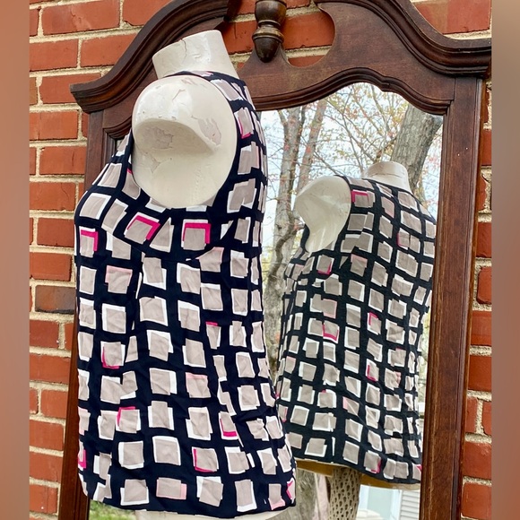 Kate Spade New York Top  Tan/ Black Women’s  Size 2 ( A 18 ) - Picture 6 of 17